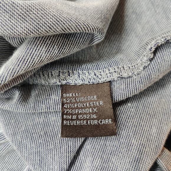 J. McLaughlin Nora Metallic Sparkly Turtleneck Top Large Silver Gold Lightweight - Picture 10 of 12